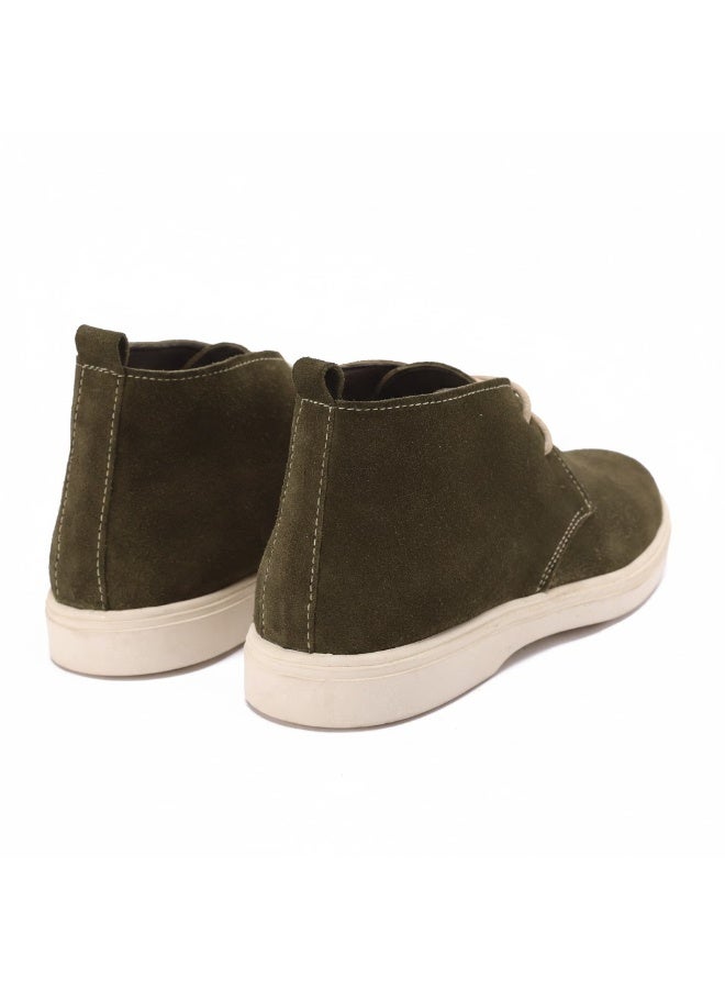 إيتاليانو حذاء رجالي من شمواه جلد طبيعى ونعل مطاطي تركي - Image 3